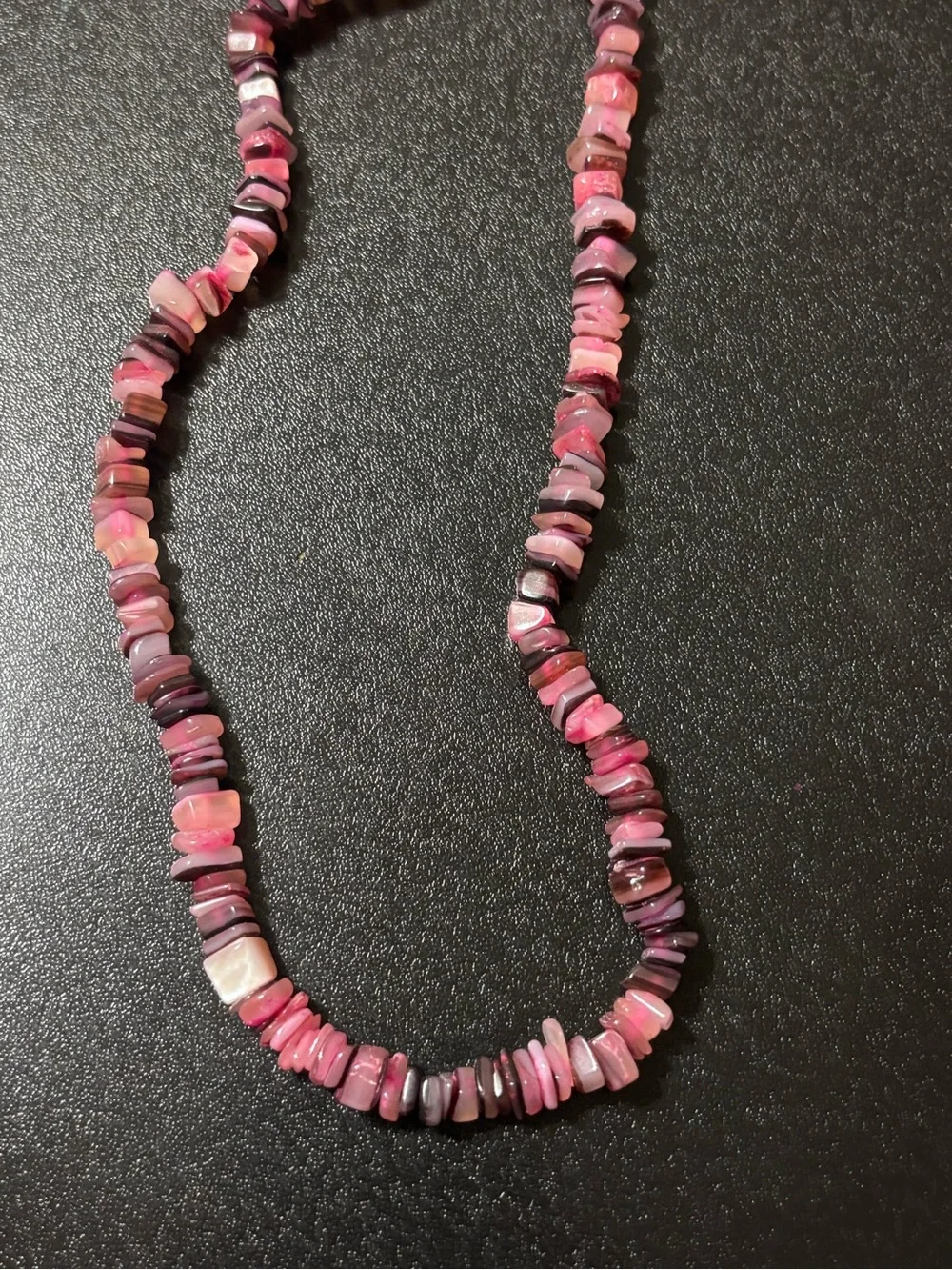 Pink Purple Mixed Shell‎ Chip Necklace Costal Surfer Beach Y2K